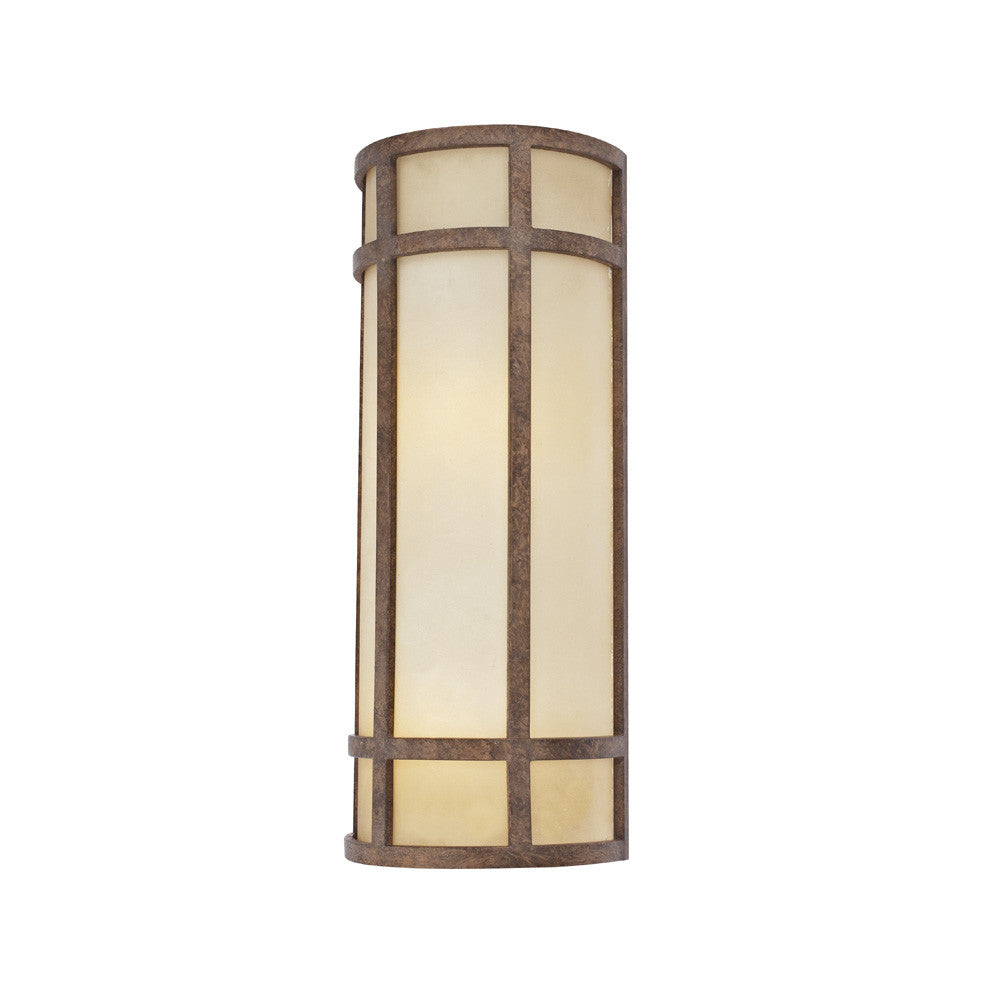 Sconce Fixture , Model # Amber Glass Sconce in