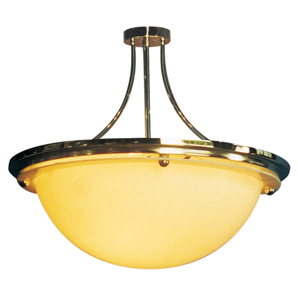 Bowl Pendant Fixture , Model # Parker Arched Short Stem Bowl Pendant Light in