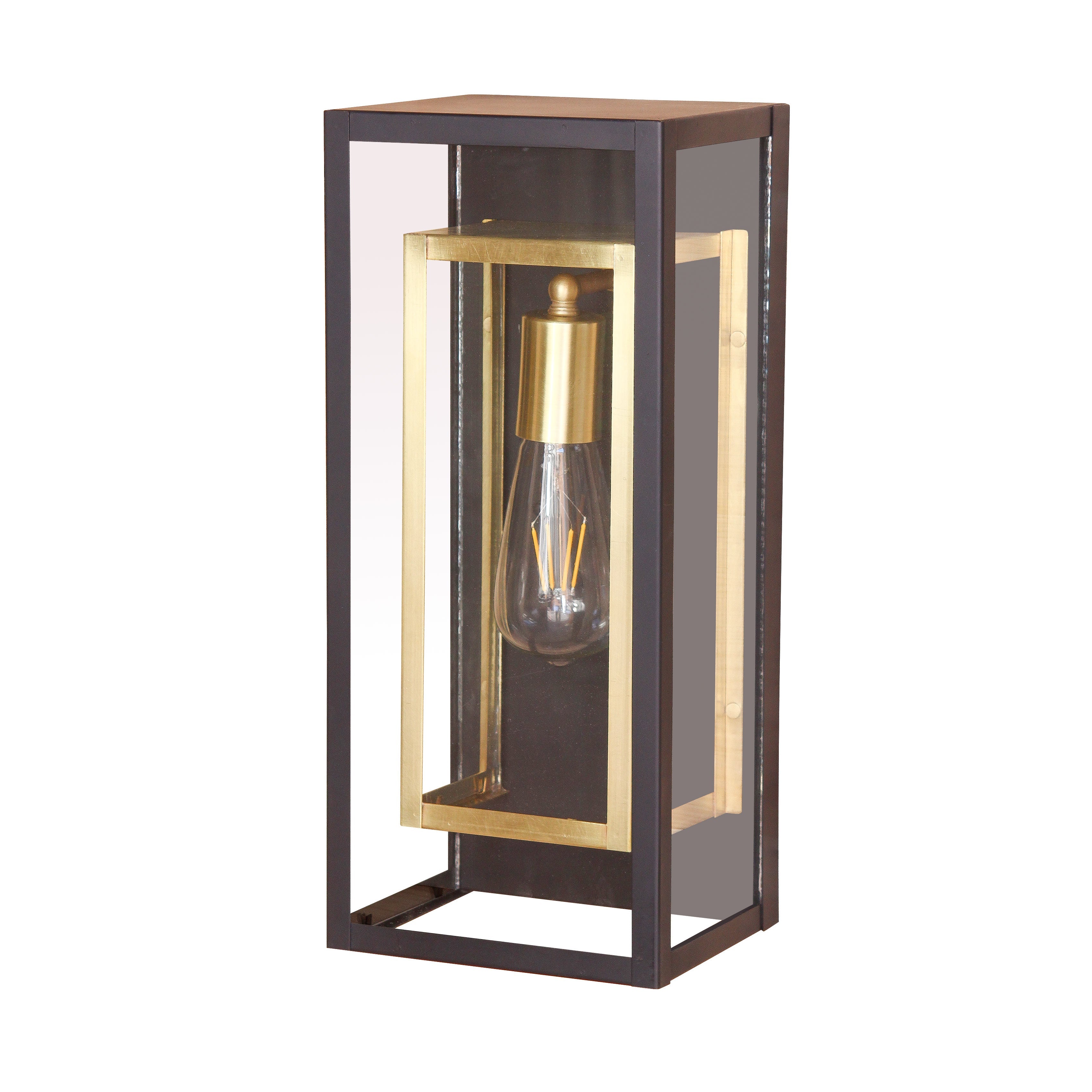 wall mount Fixture , Model # SPJ-DB6 Black/Satin Brass in