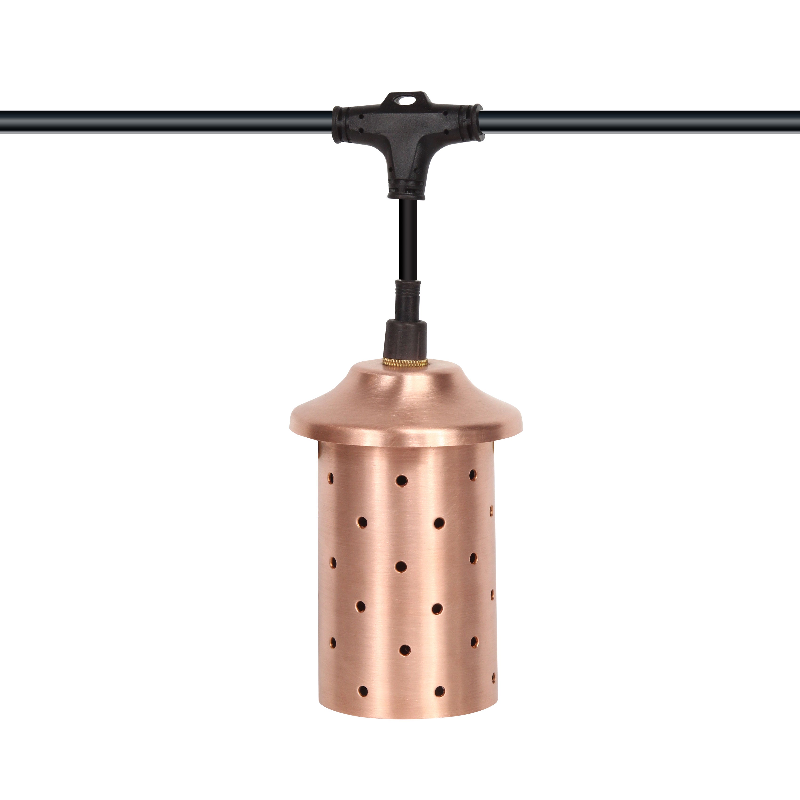 Hanging Fixture , Model # SPJ-PLS in Raw Copper